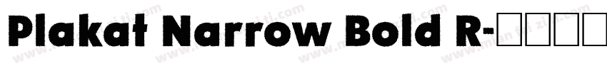 Plakat Narrow Bold R字体转换